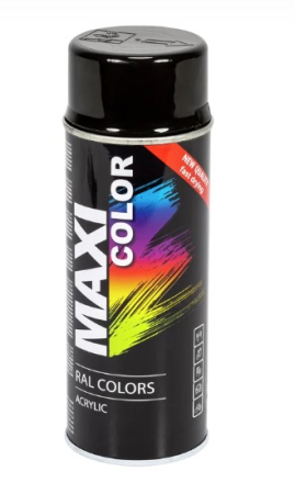 SPRAYMAALI KIILTÄVÄ MUSTA 400ML TIP1001