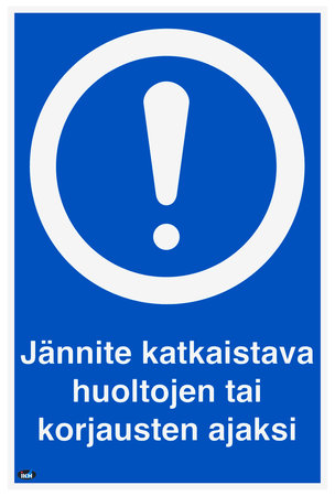 OPASTE JÄNNITE KATKAISTAVA HUOLT/KOR 200X300 MU TRA136M