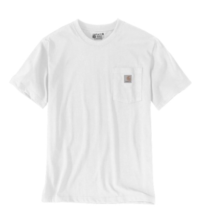 CARHARTT RELAXED TASKULLINEN T-PAITA 103296-WHT