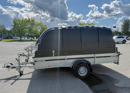PERÄVAUNU 3700X1800X400 1300KG JARRULLINEN, MAXI KUOMULLA BREN-370P13H