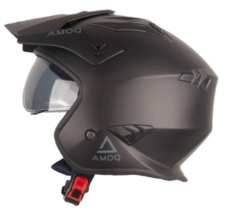 AMOQ BLISTER JET HELMET KYPÄRÄ MUSTA 645-24160100