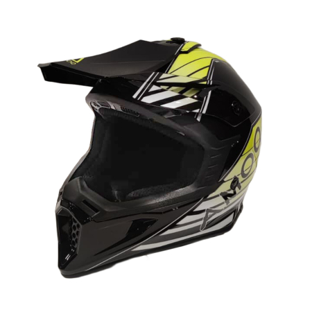 AMOQ METEOR V2 HELMET AXIS MUSTA/KELTAINEN 645-26160004