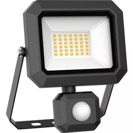  LED VALONHEITIN LIIKETUNNISTIMELLA MUSTA 30W 230V 4500K CRX34032